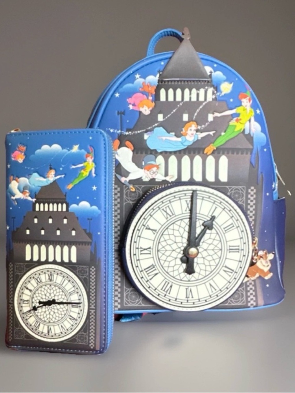 Blue Peter Pan Kids Backpack and Wallet Set